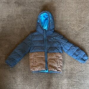 Under Armour Kids Blue and Gray Puffer Jacket